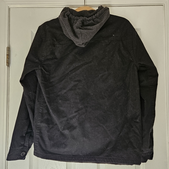 RSQ Black Hooded Men's Jacket size Small - Picture 5 of 5